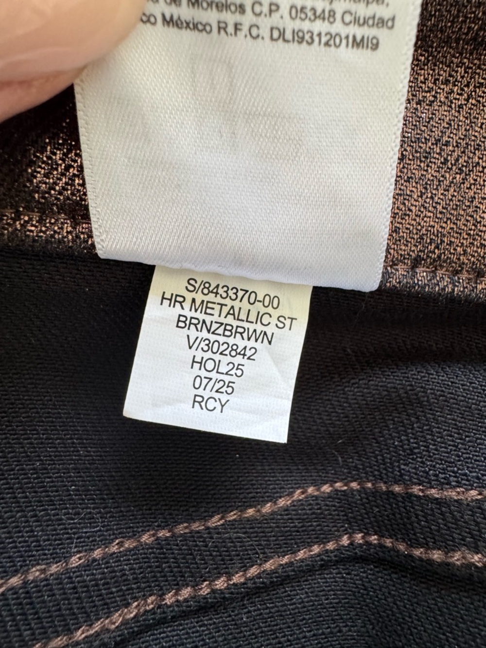 Banana Republic High Rise Straight Metallic Jeans - Picture 6 of 7